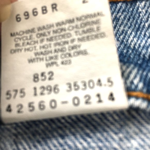 Levi's 560 Orange TabThrashed Distressed Work Jeans W40 VTG 90’s - Picture 14 of 15